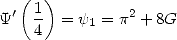  '(1-)         2
Y   4  = y1 = p + 8G