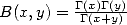 B(x,y) = GG(x()x+Gy(y))  