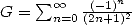 G =  sum o o -(-1)n-
      n=0(2n+1)2   