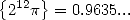 {    }
 212p  = 0.9635...  