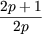 2p+-1-
 2p